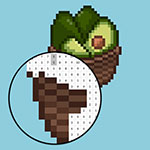 Coloring By Numbers. Pixel House